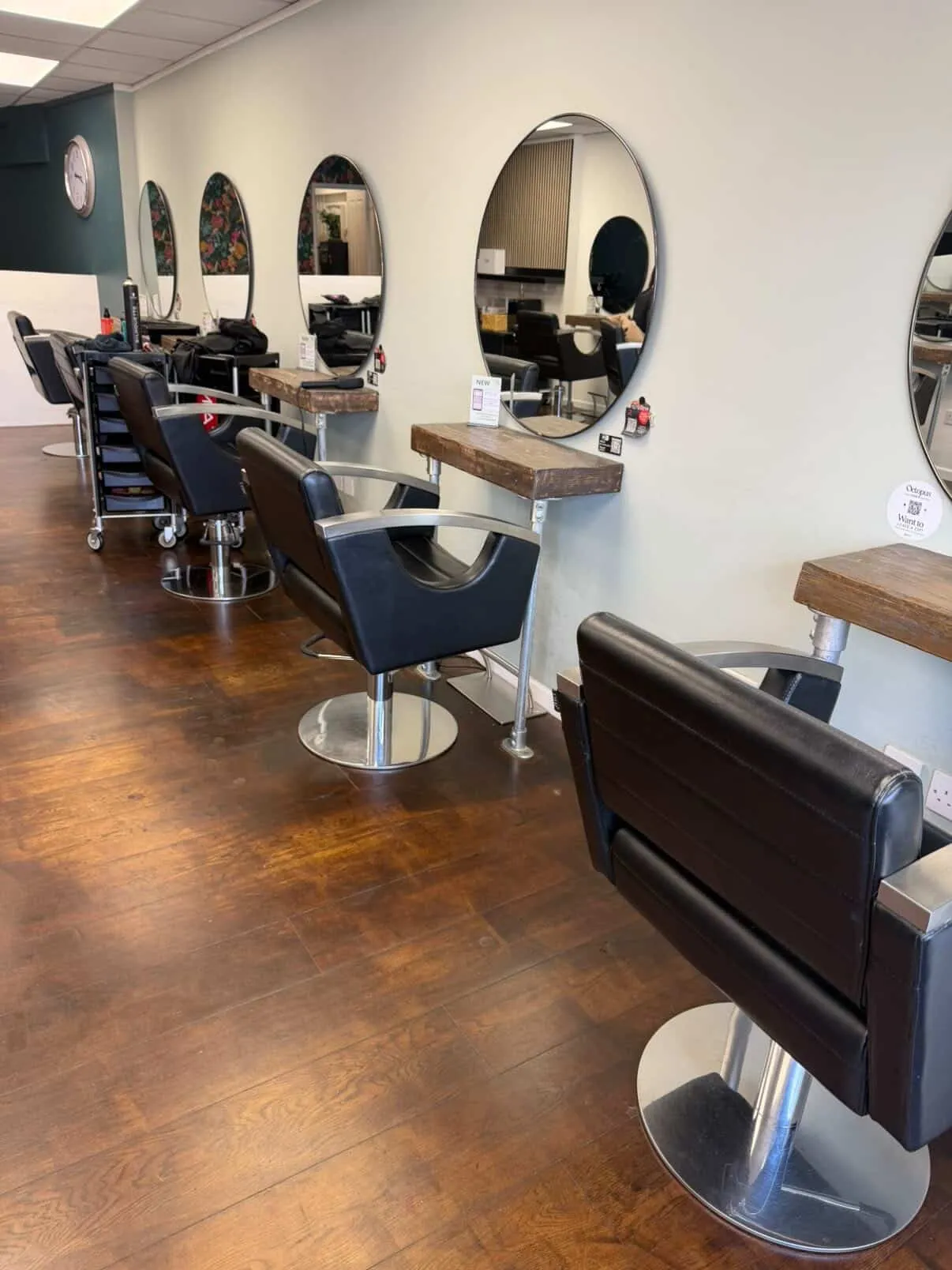 Styling stations at Octopus Hairdressing